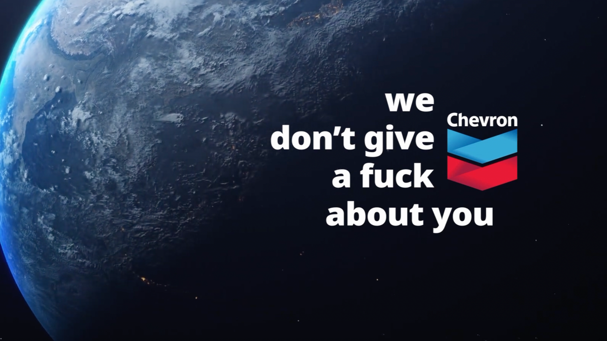 Chevron parody ad