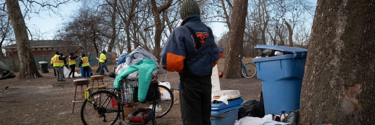 Chicago Clears Homeless Encampment In Park