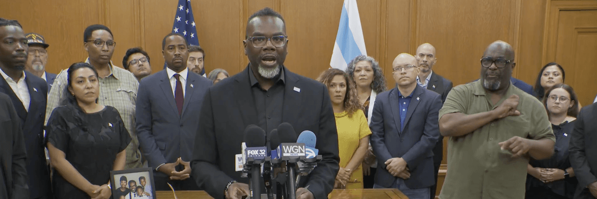 Chicago Mayor Brandon Johnson