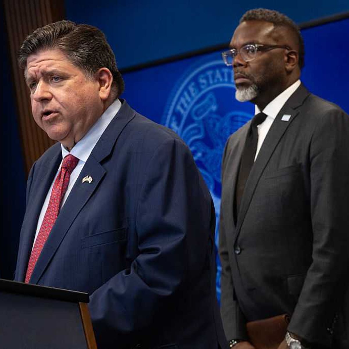 Chicago Mayor Johnson And IL Governor Pritzker Address Reports Of Federal Deployments To The Chicago