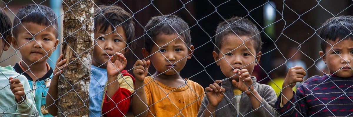 Child refugees in Burma