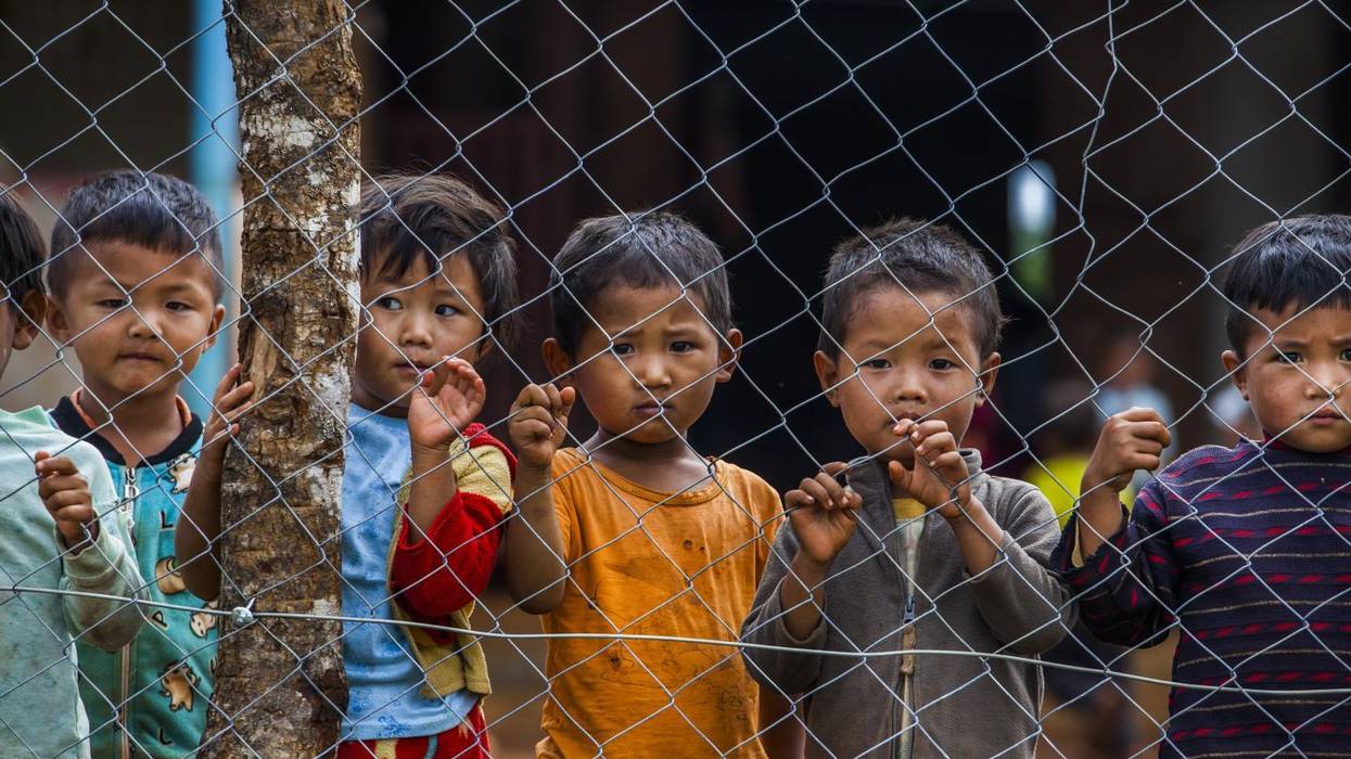 Child refugees in Burma