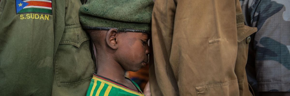 Child soldier in South Sudan