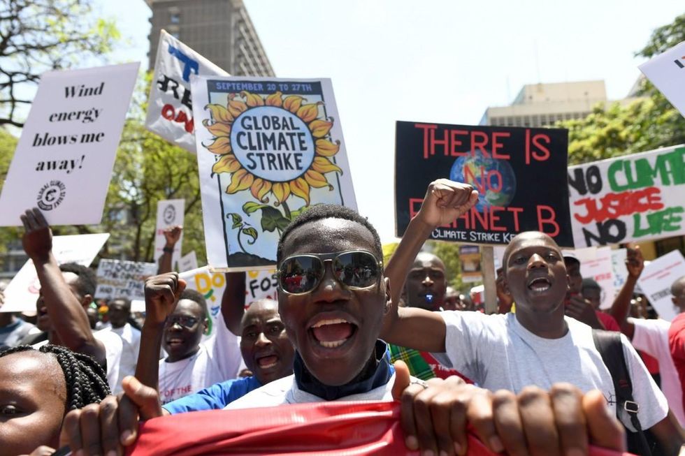 Children across Asia and the Pacific kicked off what are set to be the largest global climate protests in history on September 20, 2019, demanding adults act now to stop environmental disaster. (Photo: Simon Maina/AFP/Getty Images)
