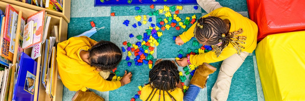 Children at daycare center