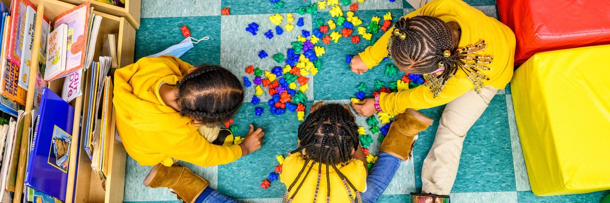 Children at daycare center