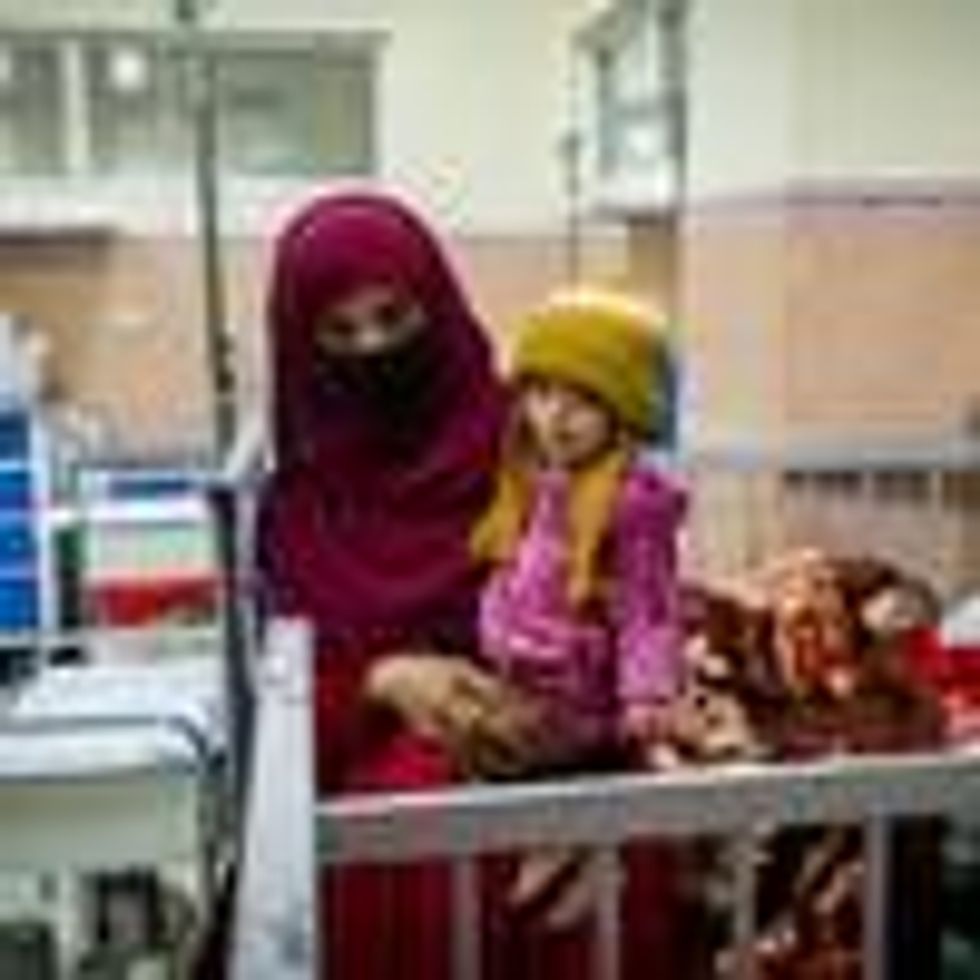 Children in hospital in Afghanistan