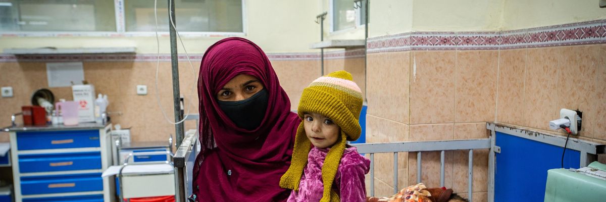 Children in hospital in Afghanistan