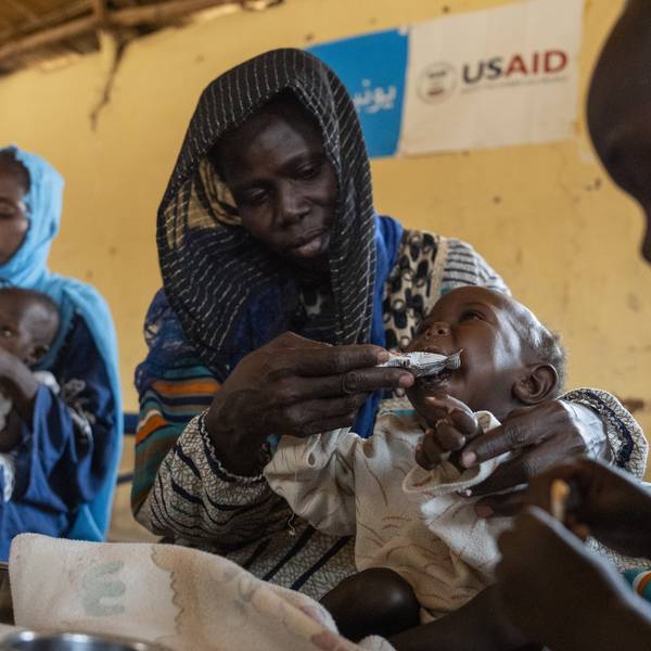 Children receive aid