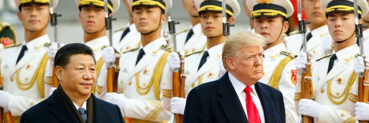 China's President Xi Jinping and Donald Trump