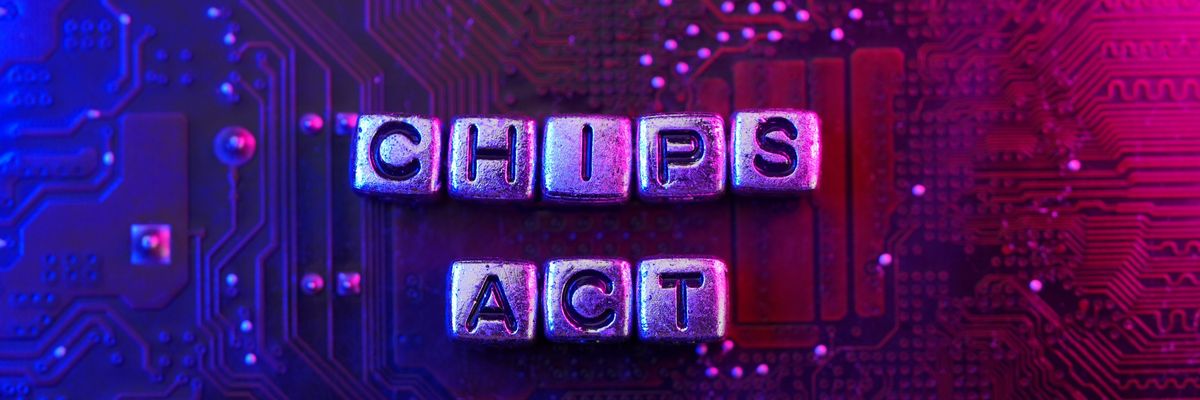 CHIPS Act America concept photo