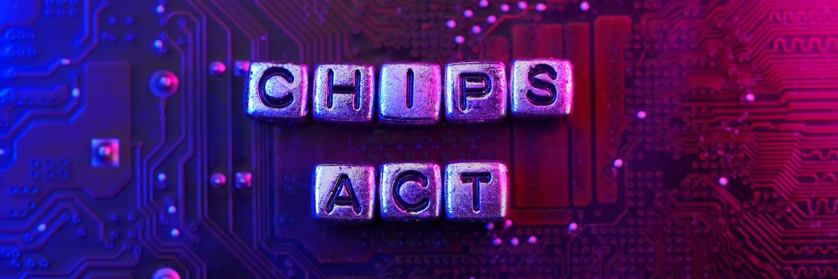 CHIPS Act America concept photo