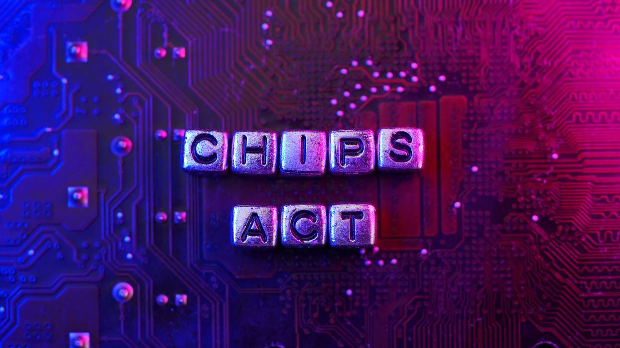 CHIPS Act America concept photo