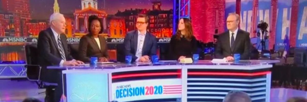 Chris Matthews Slammed for Spreading Misinformation About Sanders' Democratic Socialist Agenda on Post-Debate Panel