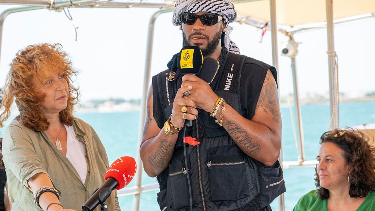 Chris Smalls aboard the Handala