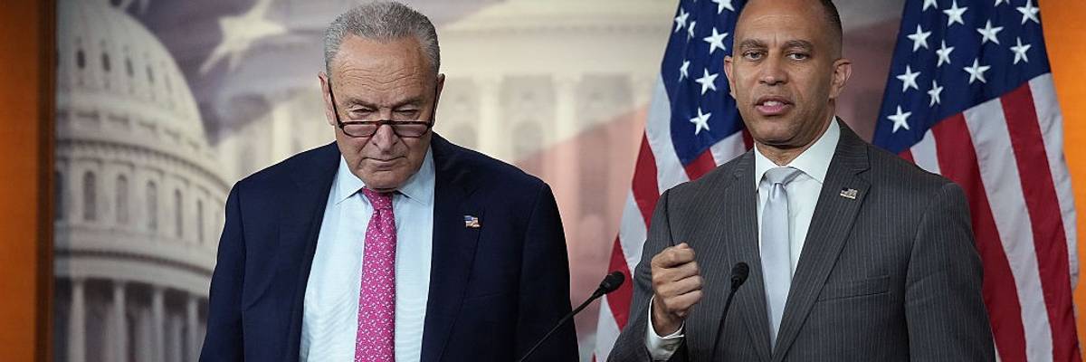 Chuck Schumer and Hakeem Jeffries