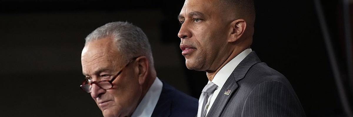 Chuck Schumer and Hakeem Jeffries