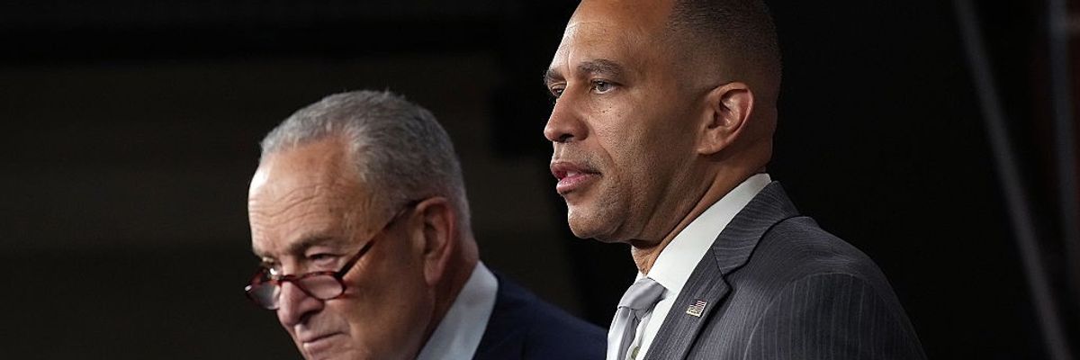 Chuck Schumer and Hakeem Jeffries
