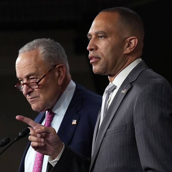 Chuck Schumer and Hakeem Jeffries