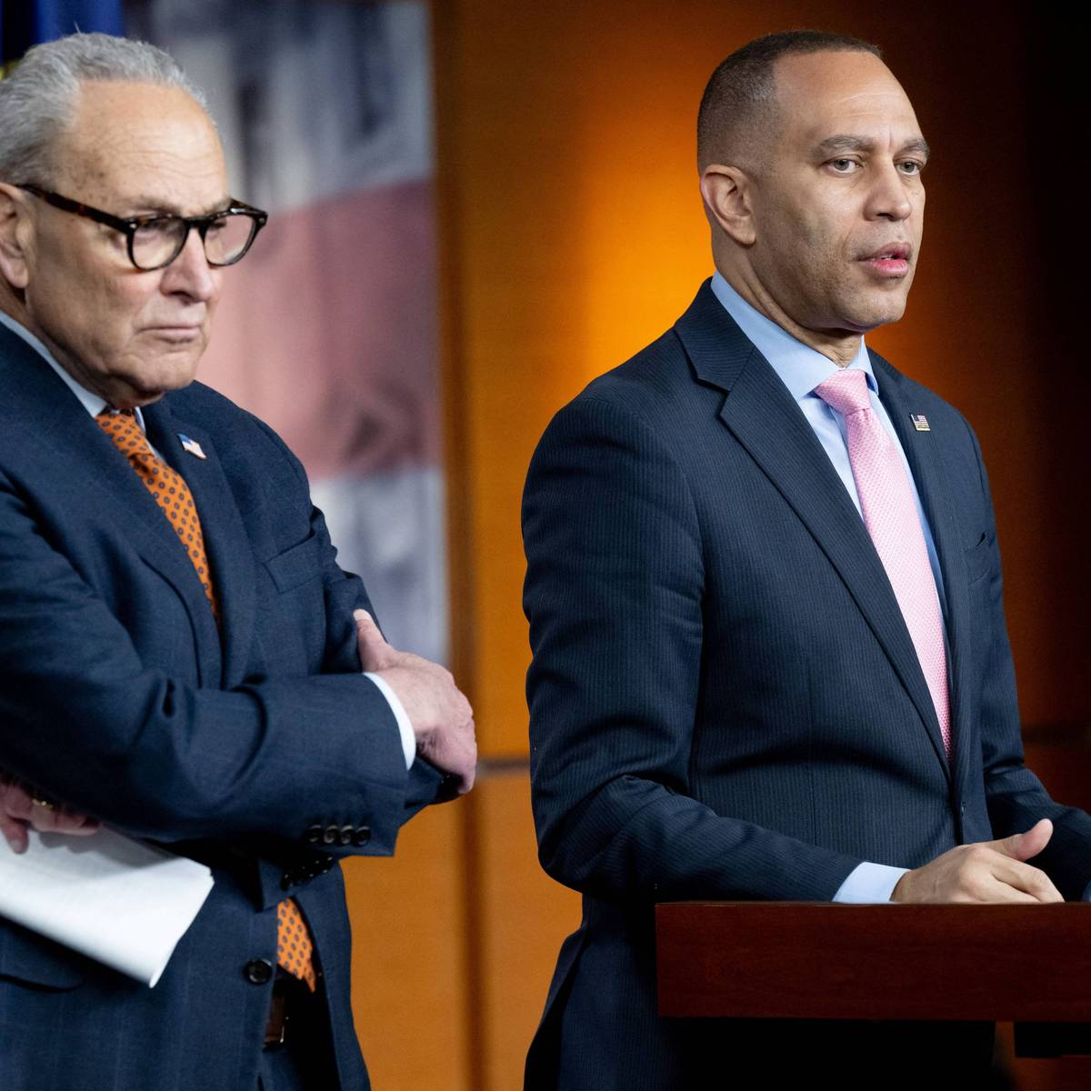 Chuck Schumer and Hakeem Jeffries