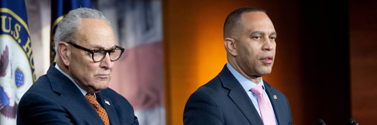 Chuck Schumer and Hakeem Jeffries