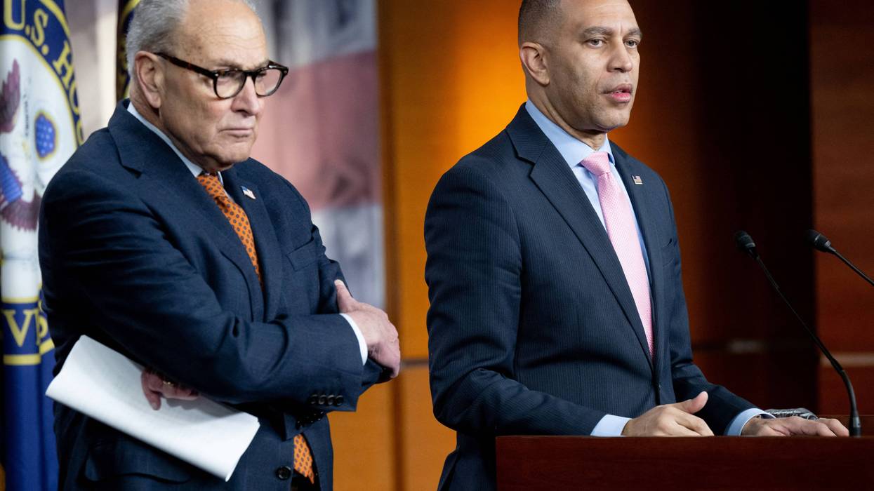 Chuck Schumer and Hakeem Jeffries