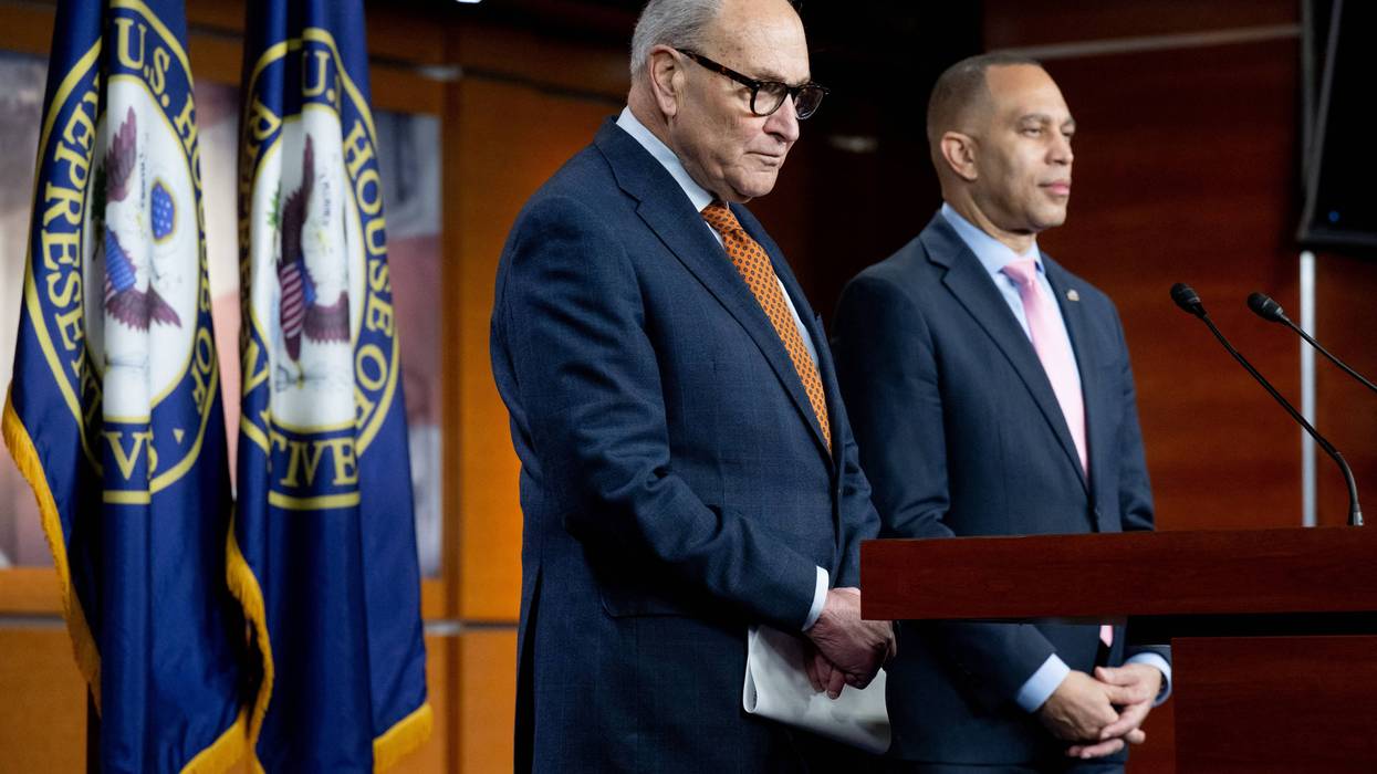 Chuck Schumer and Hakeem Jeffries