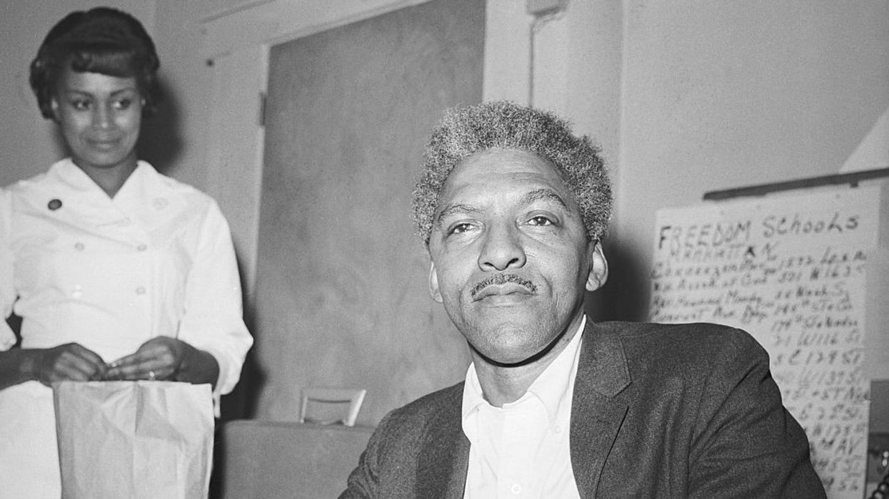 Civil rights leader Bayard Rustin