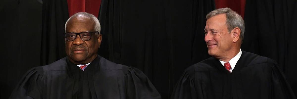 Clarence Thomas and John Roberts.