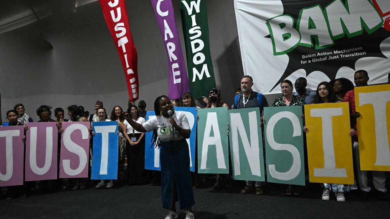 Climate activists call for a just transition