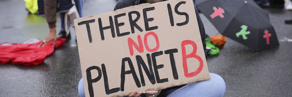 Climate activists demonstrate in Berlin