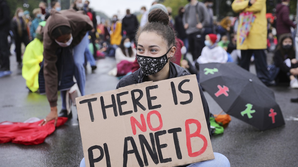 Climate activists demonstrate in Berlin