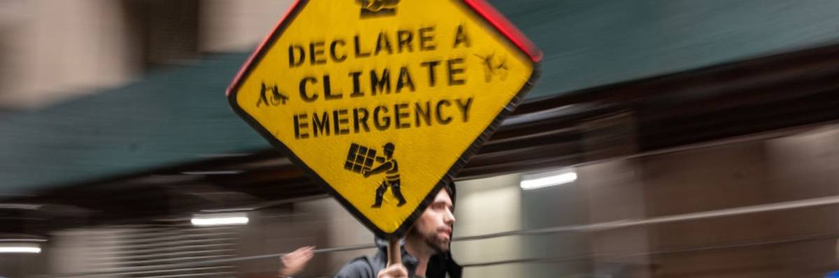 Climate Activists Demonstrate In Lower Manhattan As NYC Prepares To Host The United Nations General Assembly