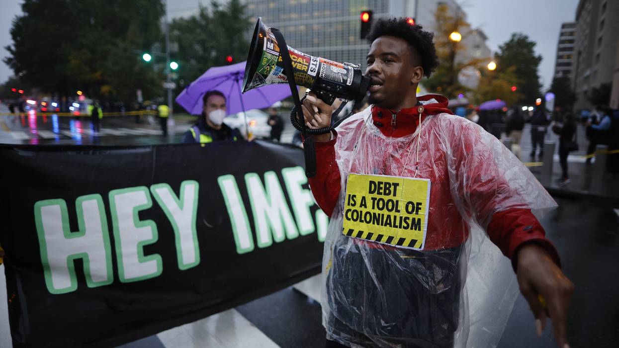 Climate Activists Gather To Protest The IMF And World Bank Meetings In Washington, DC