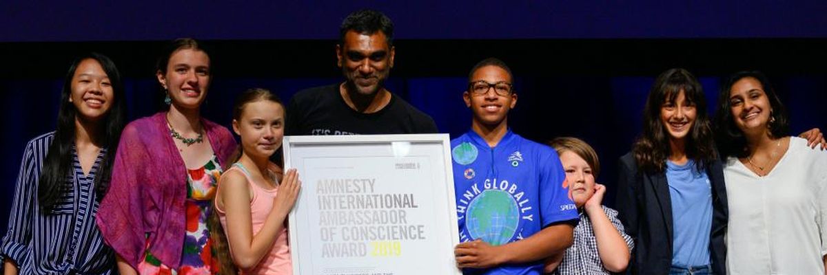 'There Is an Awakening Going On': Greta Thunberg Honored With Amnesty's Top Award Days Before Global Climate Strikes