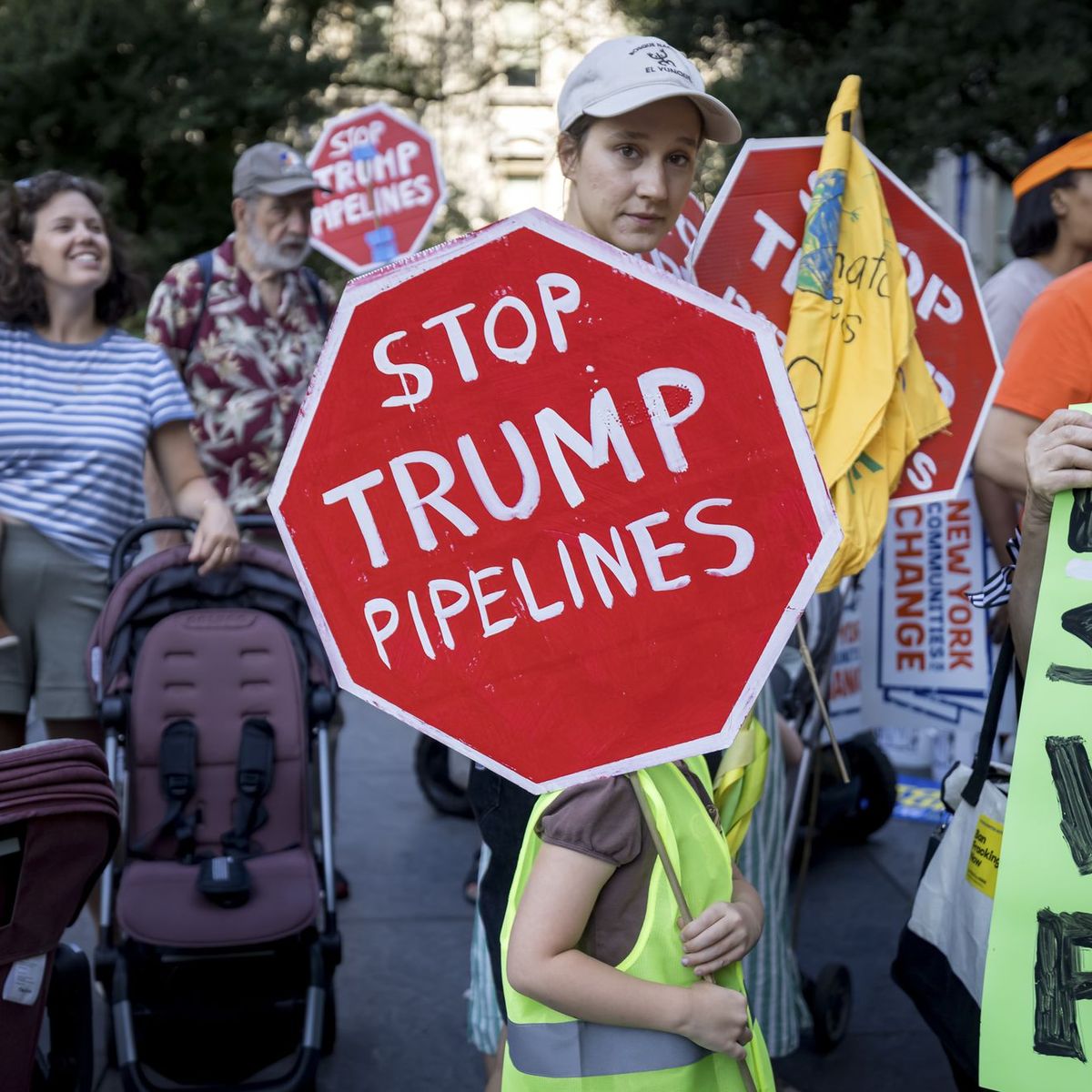 Climate activists march against the Williams Pipeline
