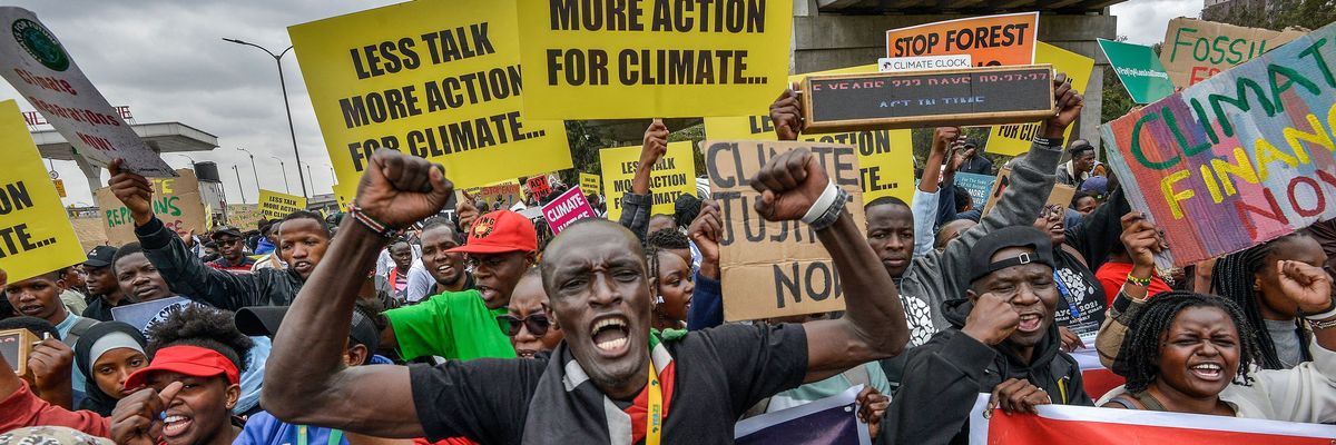 Climate activists march in Kenya