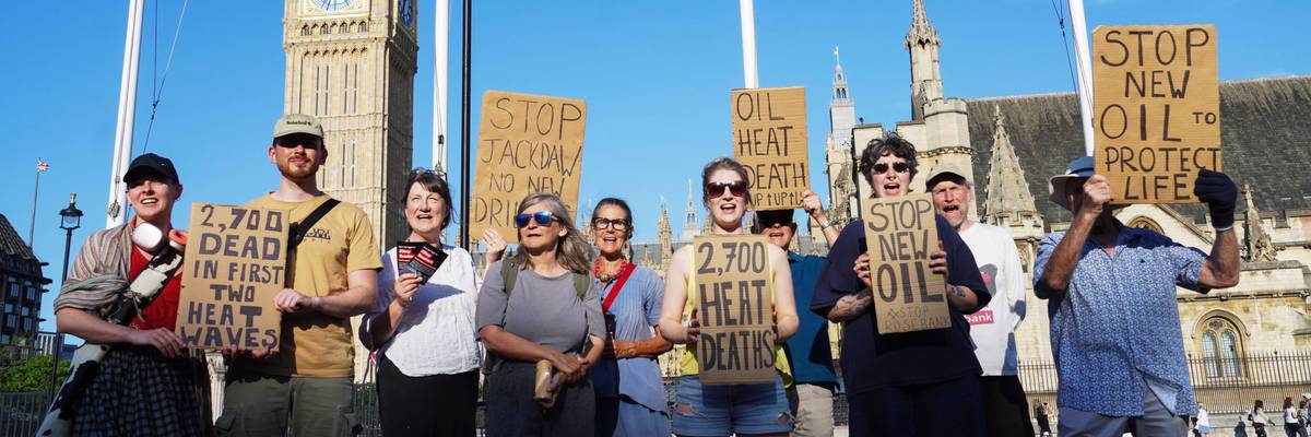 Climate Activists Mark The 2,700 People Killed In The UK By Extreme Heat