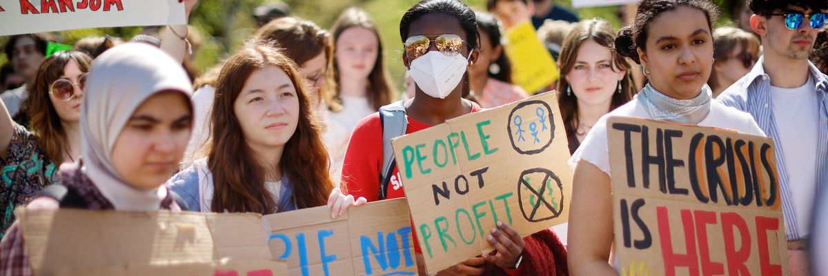 Climate activists protest in Washington, D.C.