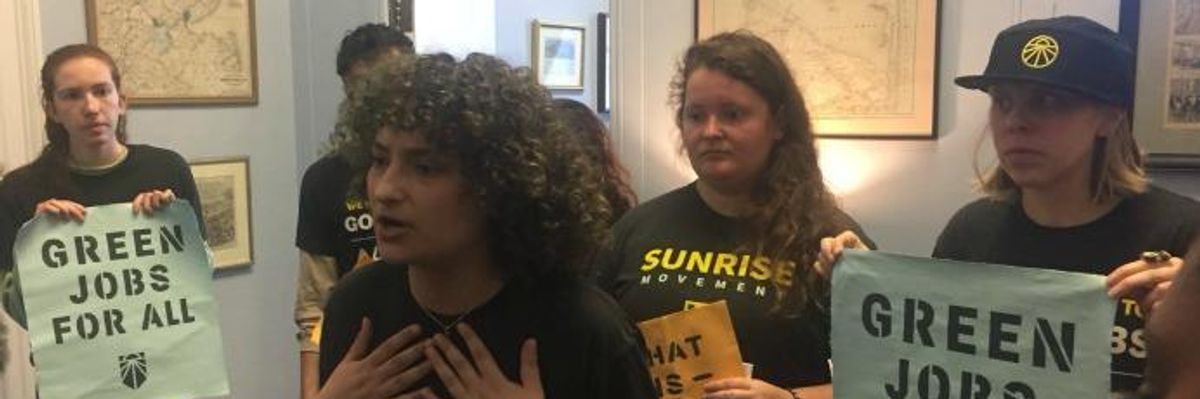 Occupying Office of Another Key Democrat, Climate Activists Say "Best Chance at Survival" for Humanity Is Green New Deal