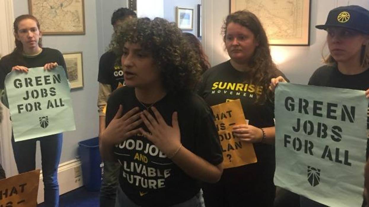 Occupying Office of Another Key Democrat, Climate Activists Say "Best Chance at Survival" for Humanity Is Green New Deal