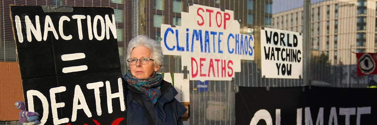 Climate demonstrator at COP26