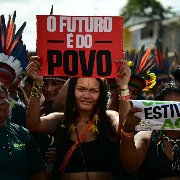 Climate protest in Belem, Brazil