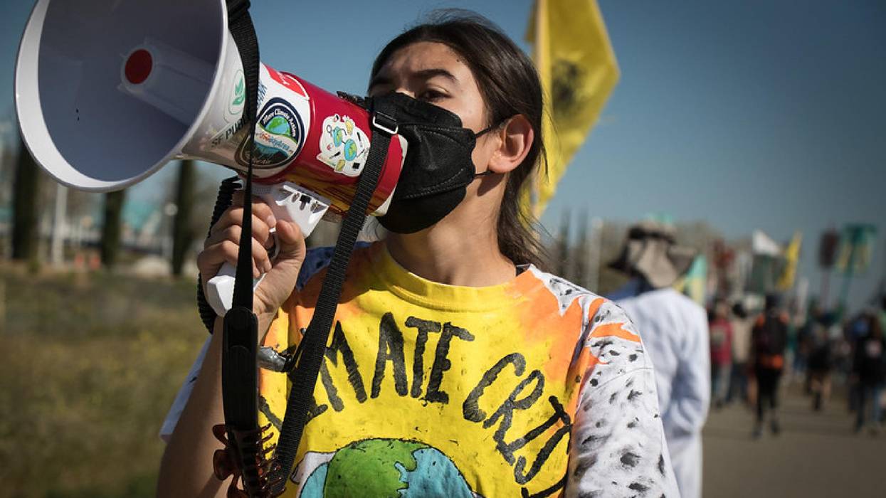 climate protester