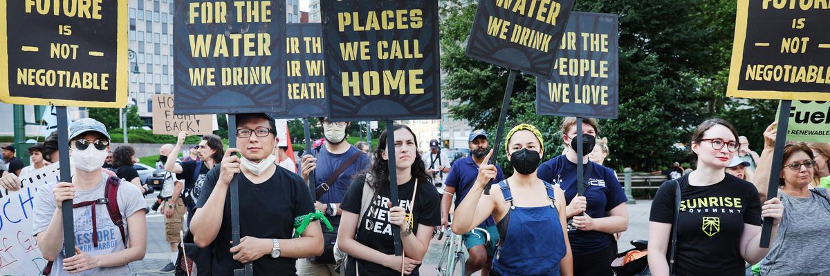 Climate protesters after Supreme Court ruling