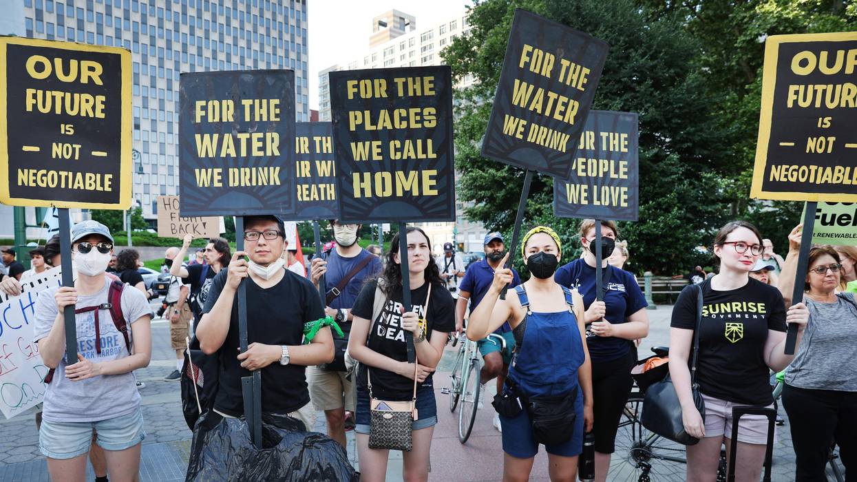Climate protesters after Supreme Court ruling