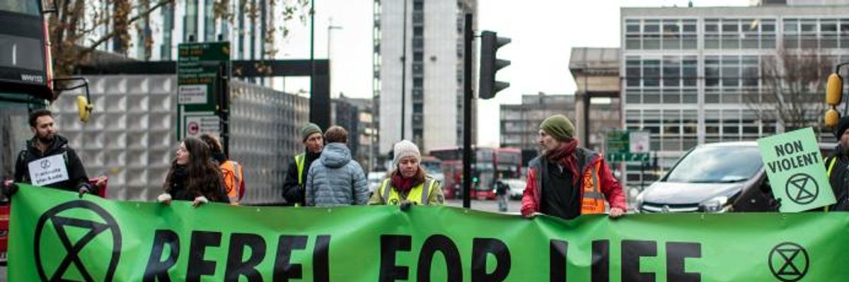 'The Only Sane Thing We Can Do': Extinction Rebellion Swarms Streets of London to Demand Urgent Climate Action
