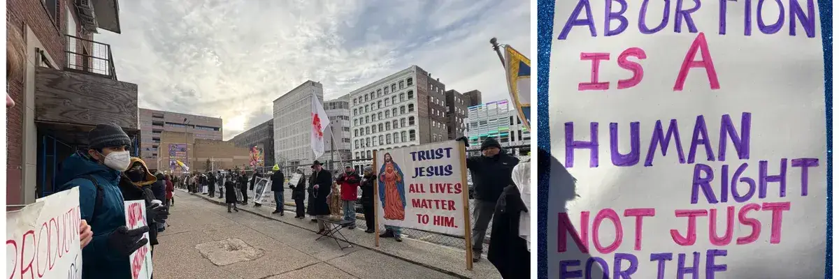 Clinic Defense protest in Philly