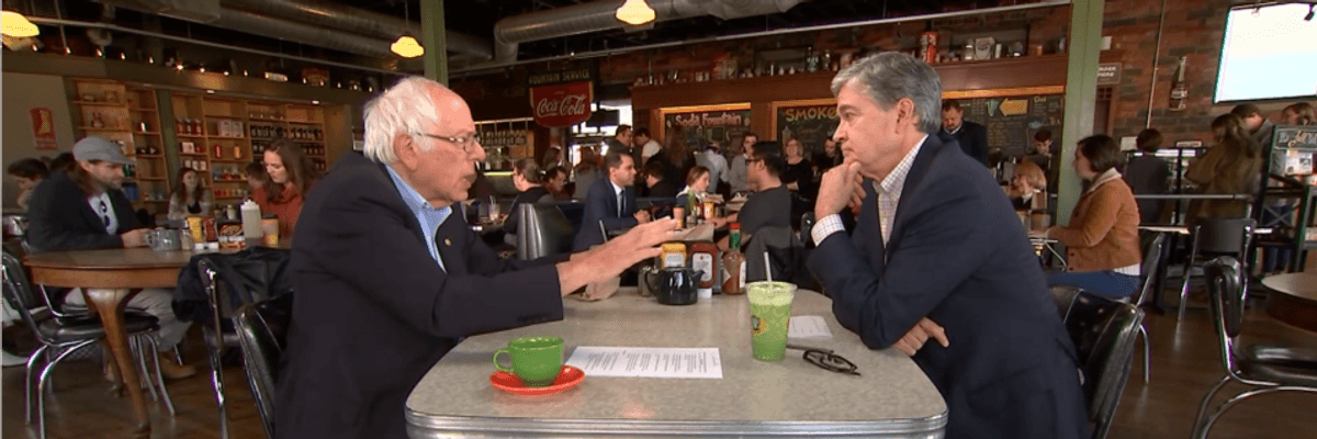 Vowing to Put People Before Corporate Interests, Sanders Agrees He Poses 'Existential Threat to the Democratic Party'