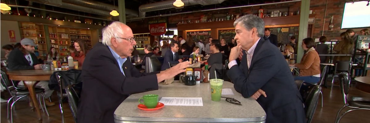 Vowing to Put People Before Corporate Interests, Sanders Agrees He Poses 'Existential Threat to the Democratic Party'